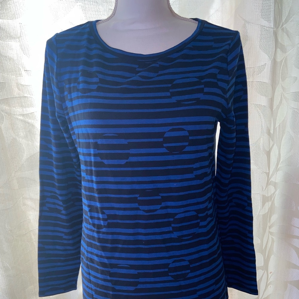 Chicos Zenergy Womens Blue Top Size 0 4/6